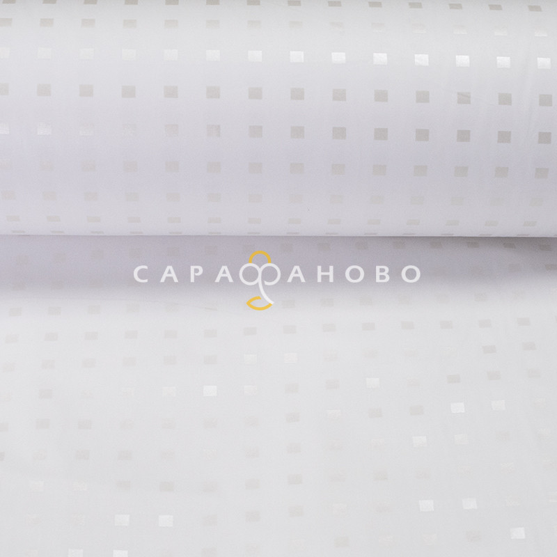 Ткань Тик 100% хлопок 220 см 135 гр диз. 3F-603 WHITE, фото 1