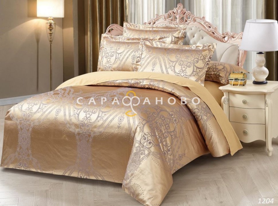 Ткань Сатин жаккард смесовой 250 см рис 1204, фото 1