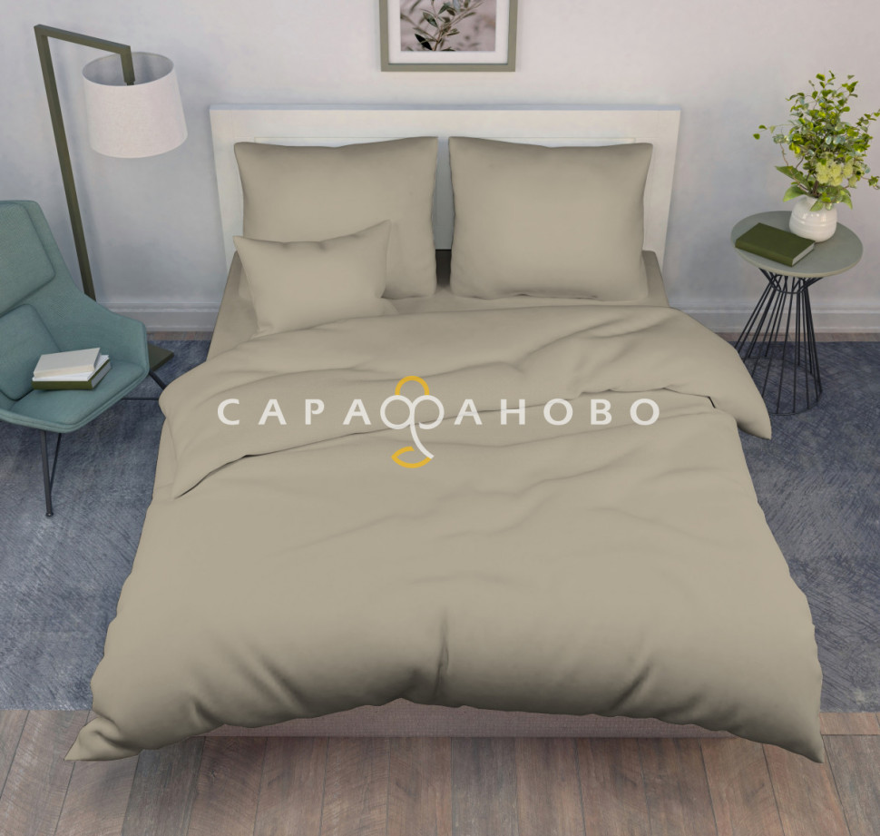 Ткань Поплин гладкокрашеный 220 см 102 гр Серое перо, фото 1