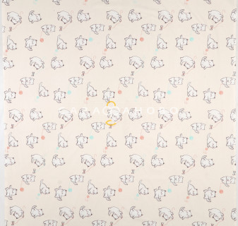 Ткань Перкаль 150 см 100 гр Котята рис 8974 вид 1