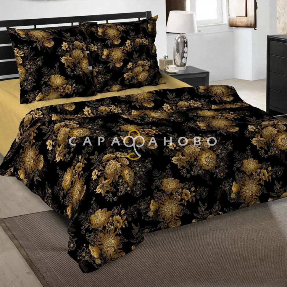 Ткань Сатин 220 см рис. 23111-1 Бархатистый звон (компаньон), фото 1