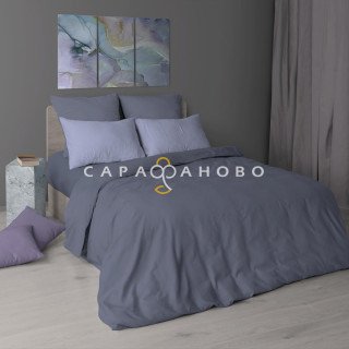 Ткань Перкаль 220 см рис 24500 вид 87 сине-фиолетовый