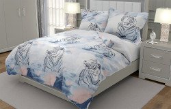 Ткань Поплин 220 см рис. 848-1 Дикие кошки (основа)