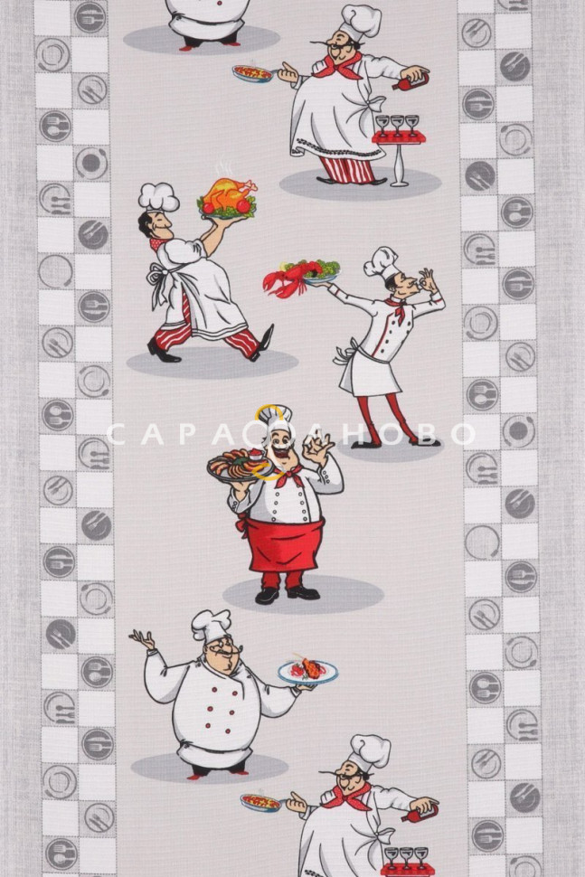 Ткань Полотно вафельное 50 см Рататуй рис 5594 вид 1 (На отрез), фото 9