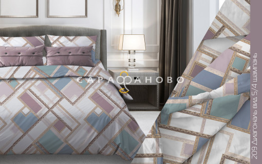 Ткань бязь 220 см 120 гр рис Диагональ 5/4