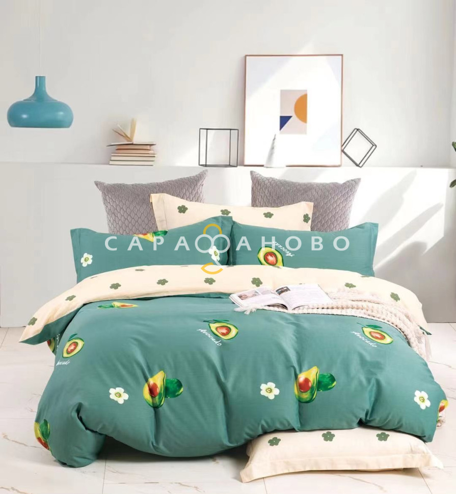 Ткань Сатин Твил набивной 235 см. 115гр. B рис. 129, фото 1