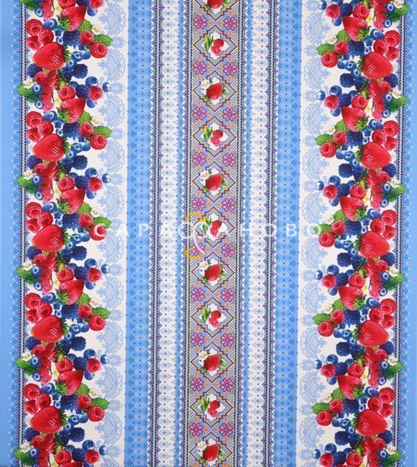 Ткань Вафельное полотно 150 см рис. 10600/1 Лето, фото 5
