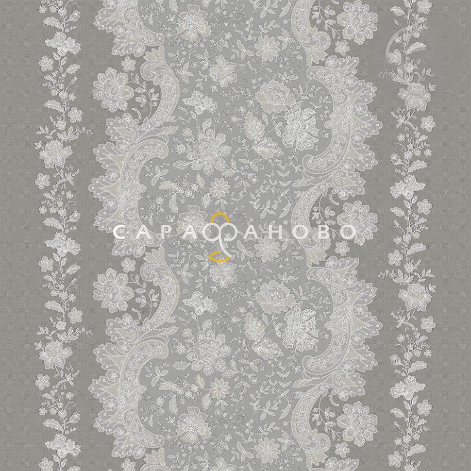 Ткань Рогожка 150 см рис. 12400-1 Украшение, фото 1