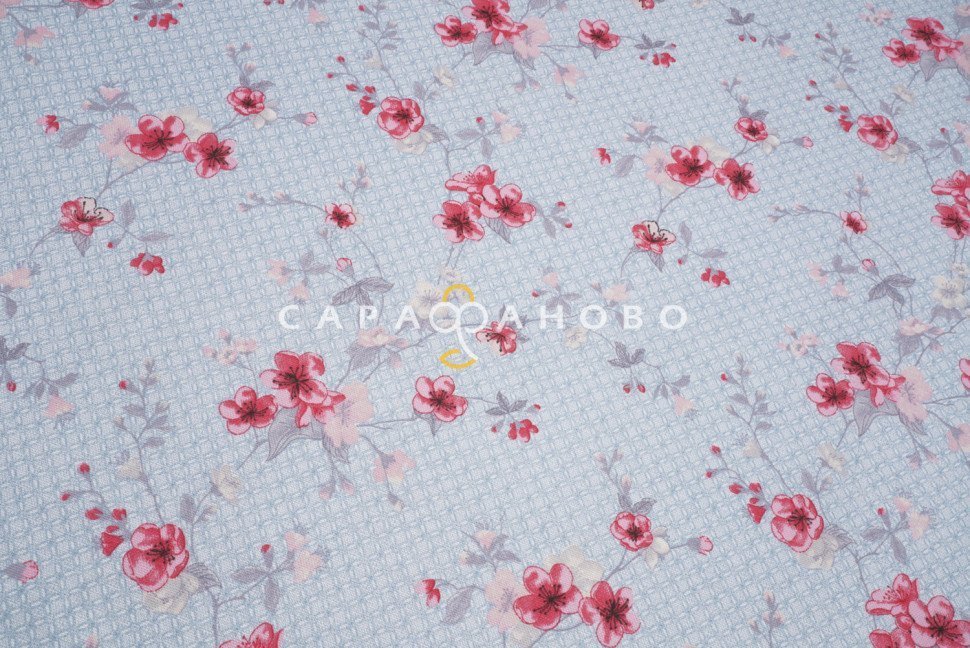 Ткань рогожка 150 см "Пуэр скатерть" рис 12111-1, фото 3