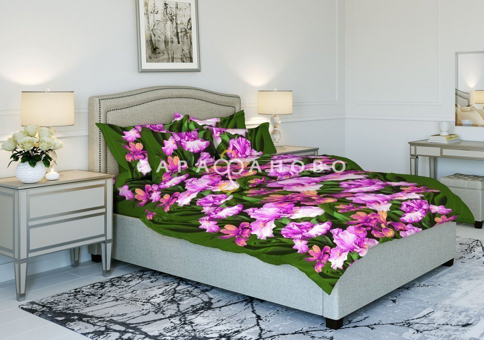 Ткань Бязь 150 см рис. 3396-3 "Дивный сад", фото 1