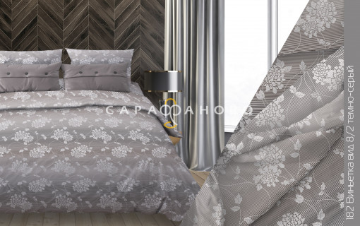 Ткань бязь 220 см 120 гр рис Виньетка 8/2