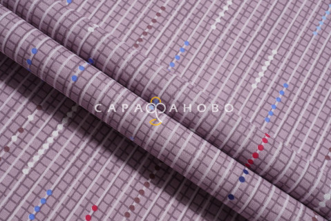 Ткань Бязь 220 см "Колорит сливовый" рис 11642-4