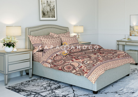 Ткань Бязь 220 см рис. 9252-2 "Ореол"