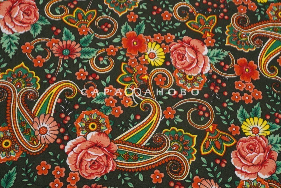 Бязь набивная 150 см 140 гр №703-2П Огурцы, фото 3